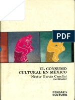 El consumo cultural en México - Néstor García Canclini