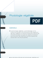 Physiologie Vegetale