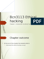 Bcn3113 Ethical Hacking Chapter 1 Introcution