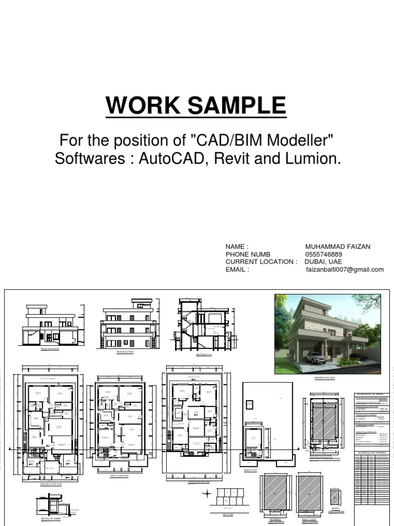 Work Sample: For The Position of 