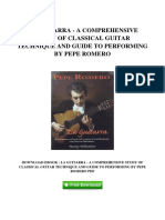 La Guitarra A Comprehensive Study of Classical Guitar Technique and Guide To Performing by Pepe Romero PDF