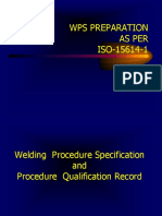 WPS, PQR As Per 15614 Railway Welds