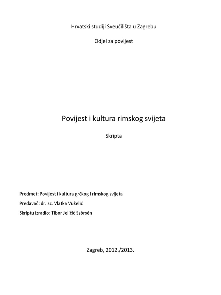 Stari Rim PDF | PDF