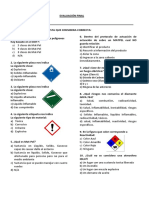 Evaluación - Manejo de Materiales Peligrosos