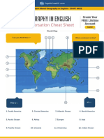 Geography in English: Conversation Cheat Sheet