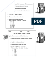 Alkanes & Alkenes Warm Up