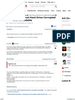 HDD External Hard Drive Corrupted PDF
