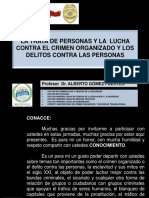 La lucha contra la trata de personas y el crimen organizado