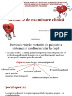 Metode de Examinare Clinica, Percutie, Palpatie - Burlacenco