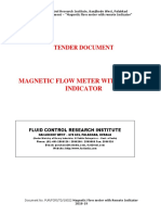 Tender Document Magnetic Flowmeter