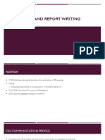 Assessment and Report Writing