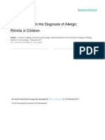 Nasal Cytology in The Diagnosis of Allergic Rhinitis in Children PDF