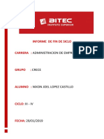 Informe de Ceritificacion II