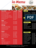 Papario Menu Hotplate & Chinese Food