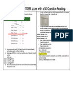 Calculate Your ITP TOEFL Score PDF | PDF | Test Of English As A Foreign  Language | Standardized Tests