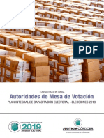 Guía de autoridad de mesa para elecciones argentinas 2019