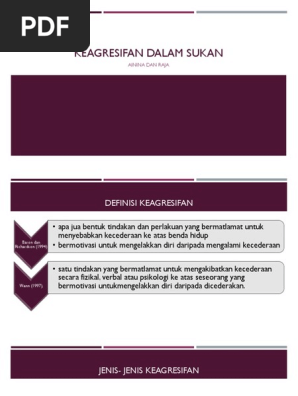 Keagresifan Dalam Sukan Pdf