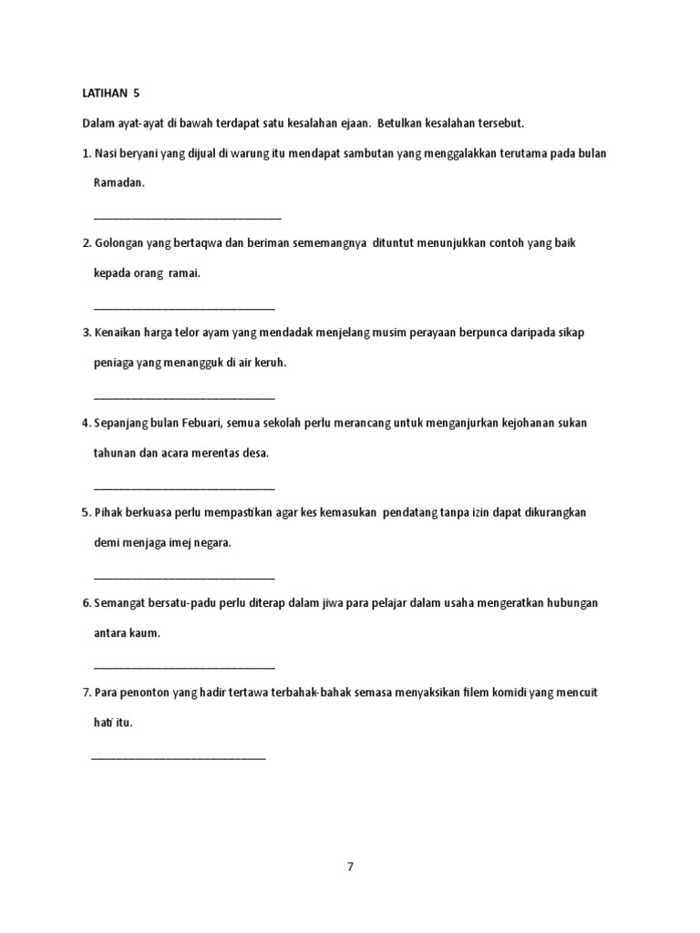 Latihan 5 | PDF