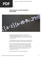 Regex Tutorial PDF
