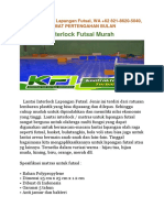 Lantai Interlock Lapangan Futsal, WA +62 821-8620-5040, HEMAT PERTENGAHAN BULAN