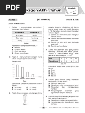 Genius Dskp Sains Tahun 4 Jawapan