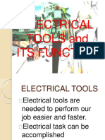 Electrical TOOLS and Its Function