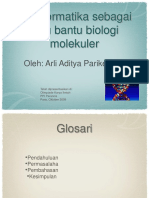 Bioinformatika SBG Ilmu Bantu Biologi Molekuler