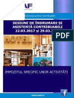 Impozit Specific Activitati