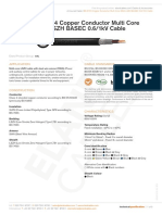 BS 6724 Copper Conductor Multi Core SWA LSZH BASEC 0.6/1kV Cable