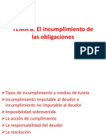 Tema 8 - EL Incumplimiento de Las Obligaciones PDF