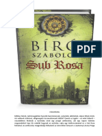 Bíró Szabolcs - Sub Rosa PDF