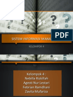 Sistem Informasi Manajemen: Kelompok 4