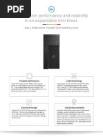 Dell Precision Tower 3000 Series 3620 Spec Sheet