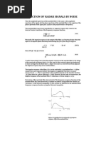 Detection of Radar Signals in Noise: H (F) NP (J2nfi) DF