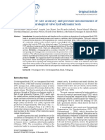 Original Article Evaluation of Flow Rate Accuracy and Pressure Measurements of Testing Rig For Neurological Valve Hydrodynamic Tests