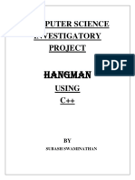 Computer Science Investigatory Project: Hangman