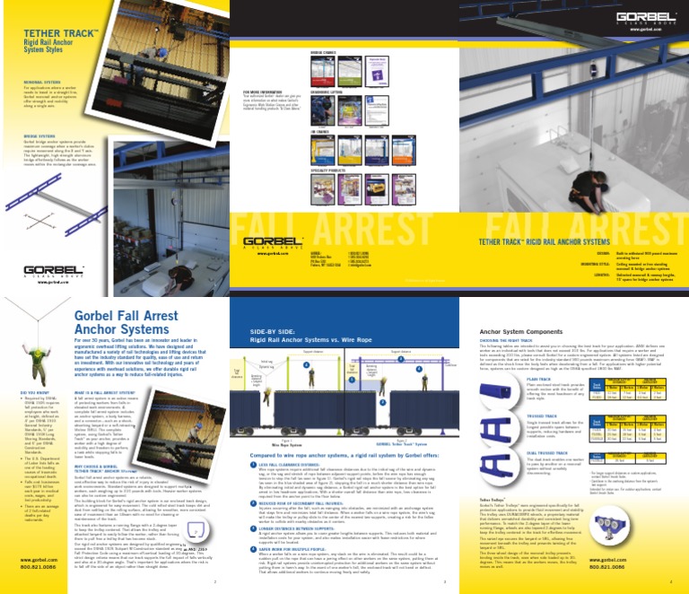 Fall Arrest Fall Arrest: Tether Track | PDF | Crane (Machine ...