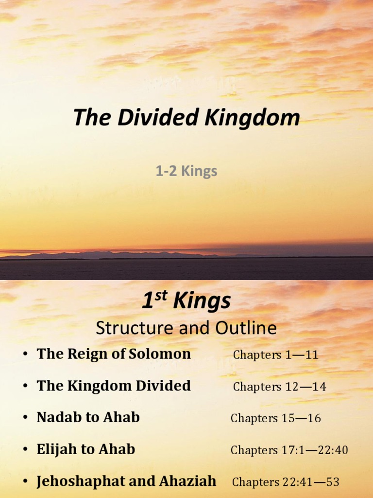 The Divided Kingdom: 1-2 Kings | Books Of Kings | Elijah | Free 30-day ...