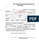 Modelo de Procuracao para Retirada de Diploma UTFPR-PG