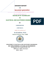 Foot Step Power Generation: Bachelor of Technology IN Electrical and Electronics Engineering