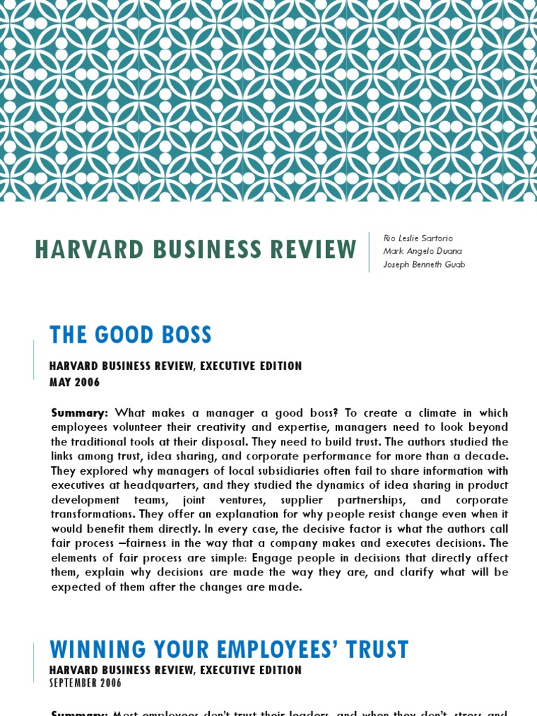 Harvard Business Review | PDF | Strategic Management | Innovation