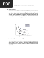 Procesos Termodinámicos Sucesivos en Un Diagrama P Vs T
