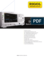Analizador de espectros Rigol DSA700