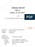 Morning Report Oka 3 Kamis, 27 Juli 2017: Dr. Dr. Zafrullah Khany Jasa, Sp. An, KNA