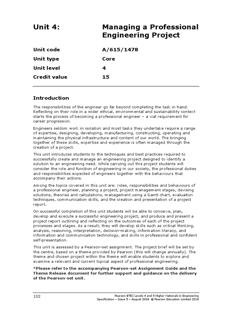 Unit 4 Spec | PDF