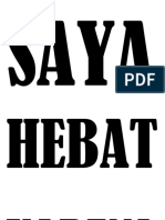 Saya Hebat Karena Belajar