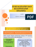 Uji Kualitatif Dan Kuantitatif Dna