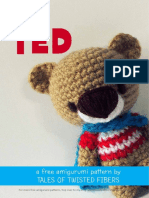 Super Ted Free Amigurumi Pattern - Tales of Twisted Fibers PDF