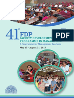 Faculty Development Programme in Management