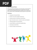 Physical Fitness Worksheet | Physical Fitness